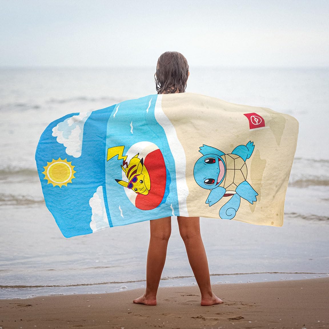 `Pokemon Handtuch Pikachu, Schiggy 70 x 140 cm`