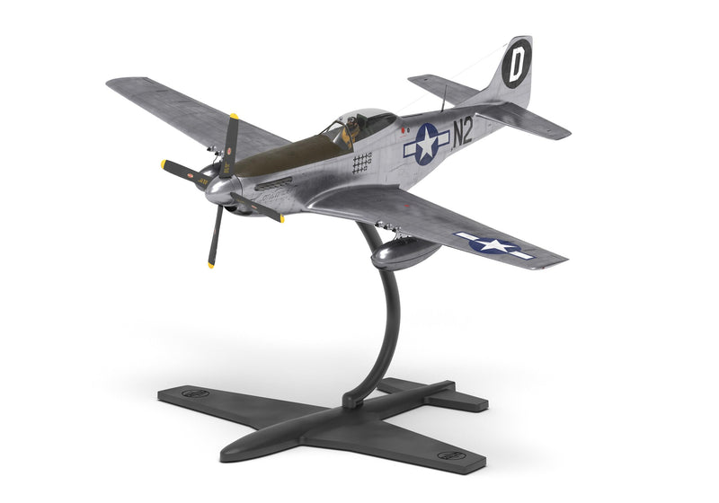 Airfix Juego de iniciación – A55013 North American P-51D Mustang Model Building Kit – Kit de modelo de avión de plástico para adultos y niños de 8 años en adelante, el juego incluye Sprues