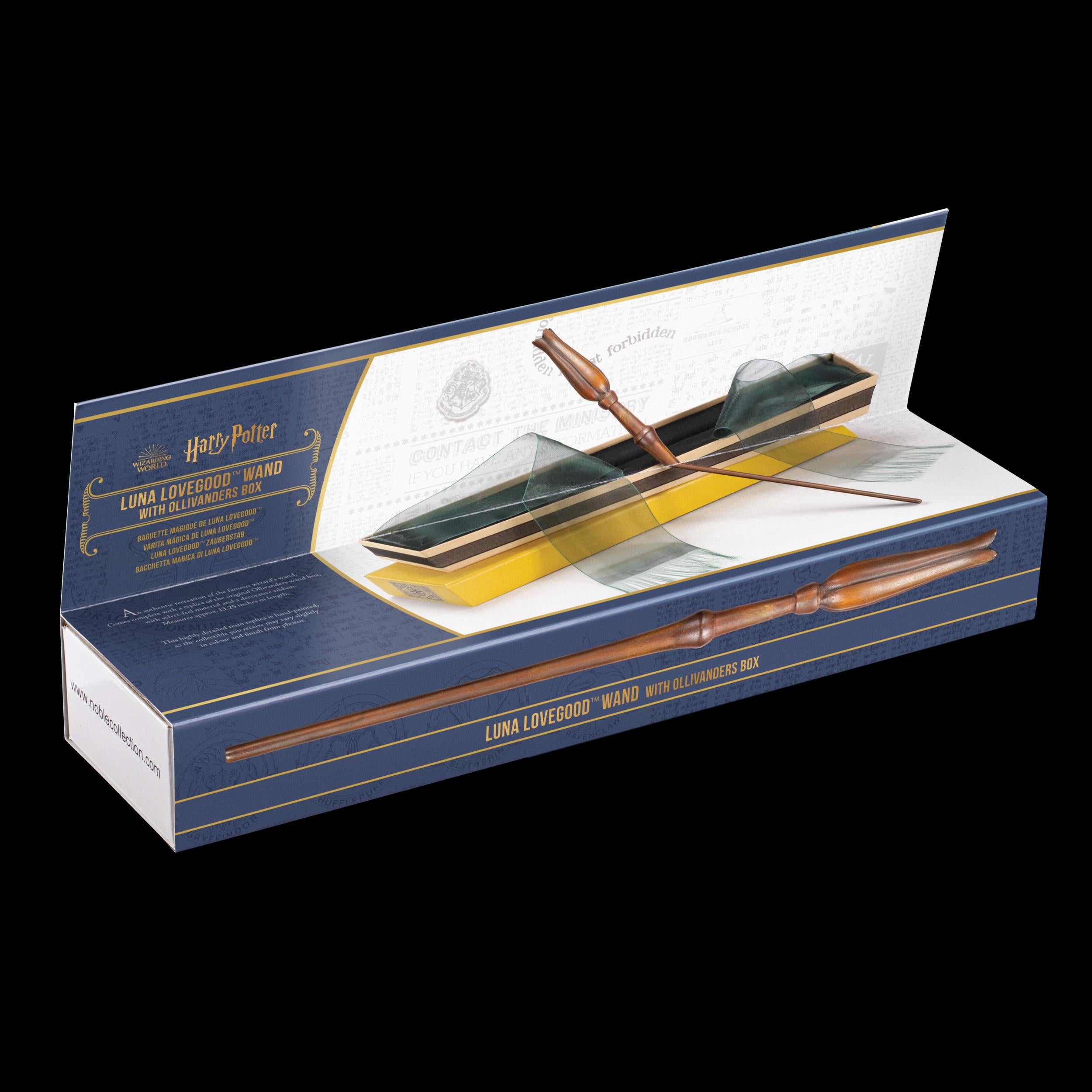Luna Lovegood wand in Ollivander's box. Harry Potter. The Noble Collection