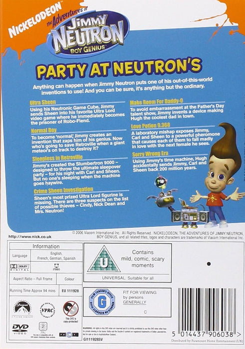 Jimmy Neutron - Boy Genius: Party At Neutrons