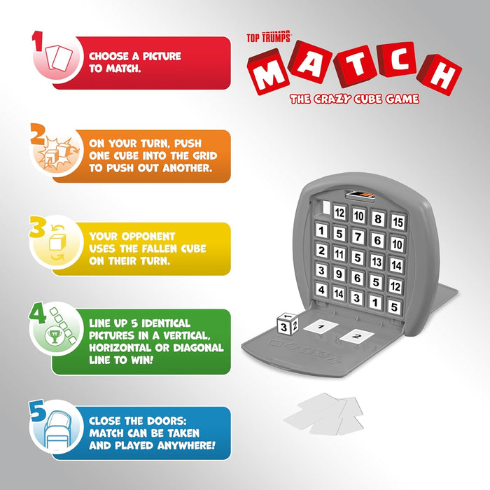 Top Trumps Match Game World Football Stars – Familien-Brettspiele für Kinder und Erwachsene, passendes Spiel und Memory-Spiel, lustige Spiele für zwei Spieler, Erinnerungen und Lernen