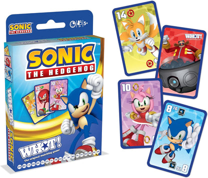 Waddingtons Number 1 Sonic the Hedgehog WHOT! Travel Card Game, play with Knuckles, Tails, Shadow, Doctor Eggman from the popular Sega video game, great gift for ages 5 plus