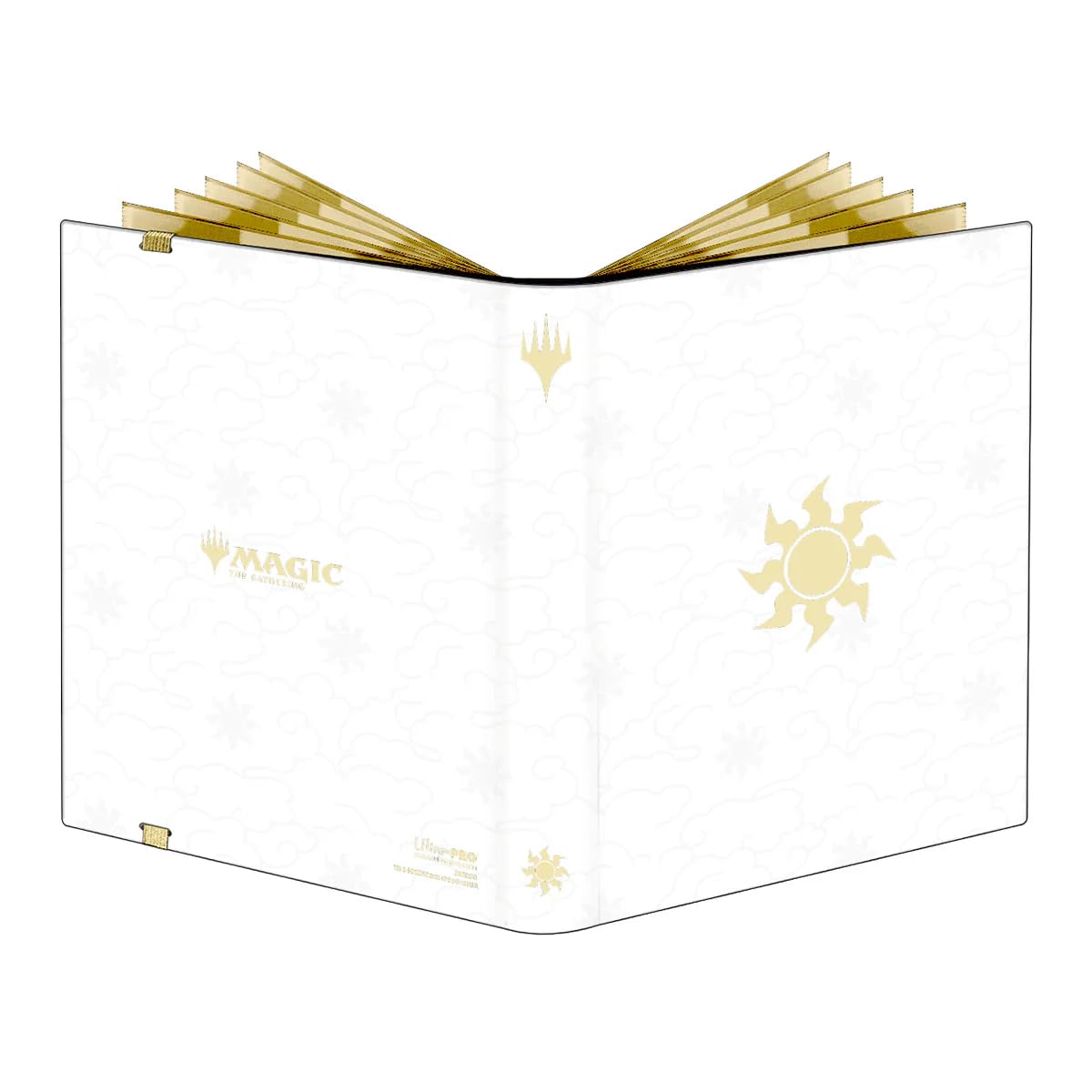 Ultra PRO - Mana 8 9 tasche PRO-Binder - Plains for Magic: The Gathering, contiene e protegge 360 carte di dimensioni standard, edizione da collezione durevole Trading Premium Leather Secure Pocket