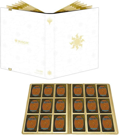 Ultra PRO - Mana 8 9 tasche PRO-Binder - Plains for Magic: The Gathering, contiene e protegge 360 carte di dimensioni standard, edizione da collezione durevole Trading Premium Leather Secure Pocket