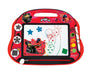 LEXIBOOK, Miraculous Ladybug Cat Noir, Tablero de Dibujo magnético mágico Multicolor, Juguete Creativo artístico para niñas y niños, Lápiz óptico y Sellos, Rojo/Negro, CRMI550