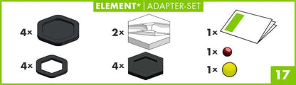 Ravensburger GraviTrax Element Adapter-Set - Erweiterbare Kugelbahn für Kinder, Interaktive Murmelbahn, Lernspielzeug und Konstruktionsspielzeug ab 8 Jahren