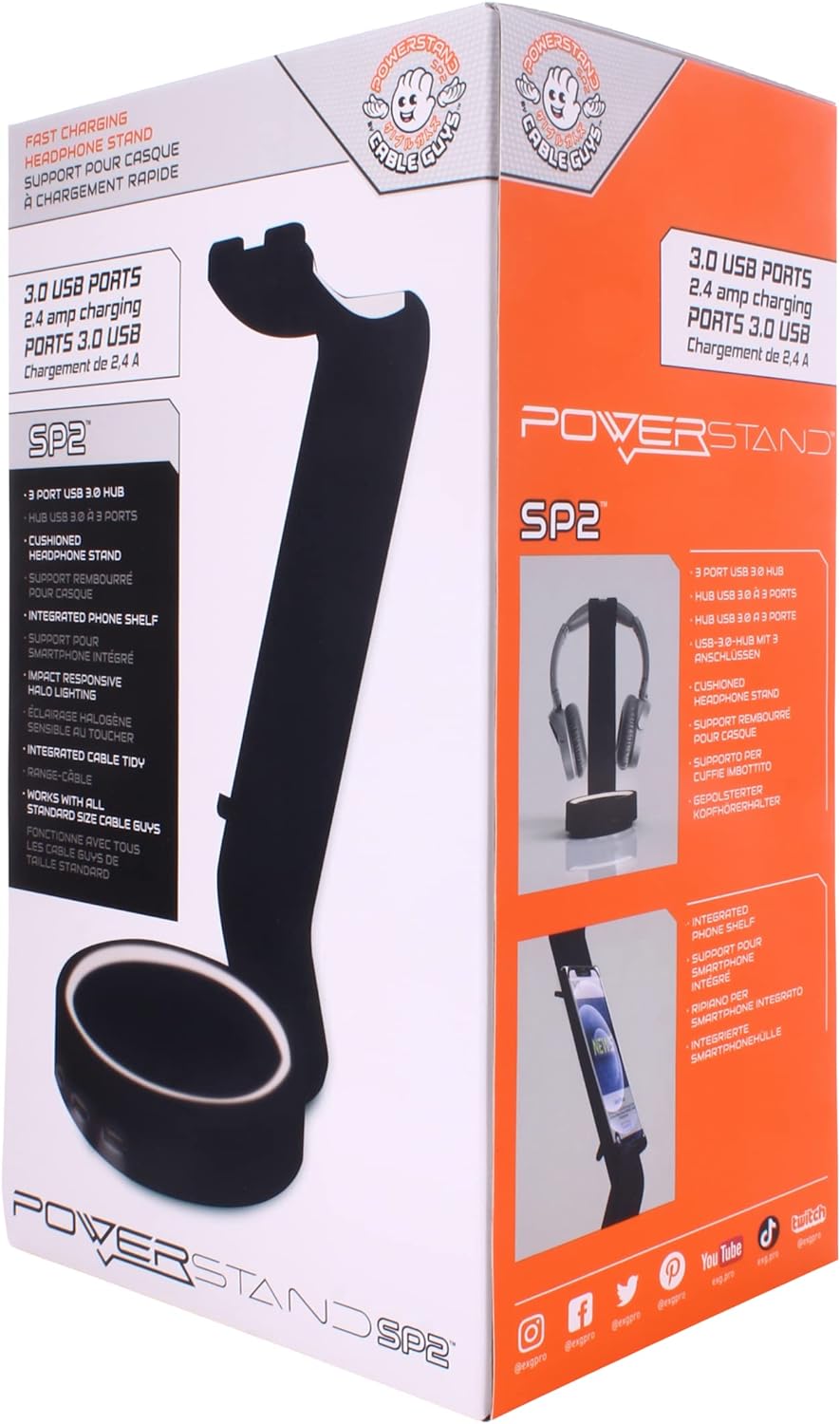 PlayStation 5 - Cable Guys - Powerstand Sp2 - Black