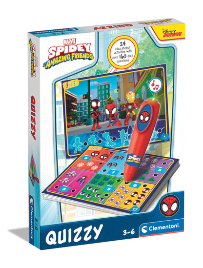 Clementoni Educational Games - Electronic Pen Basic Marvel Spidey, Quiz Game For Kids With Electronic Pen, Learning Toys 3 Years, Multilingual, Batteries Included, Made In Italy, 16805