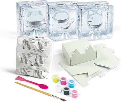 Clementoni 18798 Gabby'S Dollhouse Chalk Creations Game for Creating Plaster Sculptures, Creative Activities, Painting, Laboratory for Girls, 6 Years, Made in Italy, Multicoloured