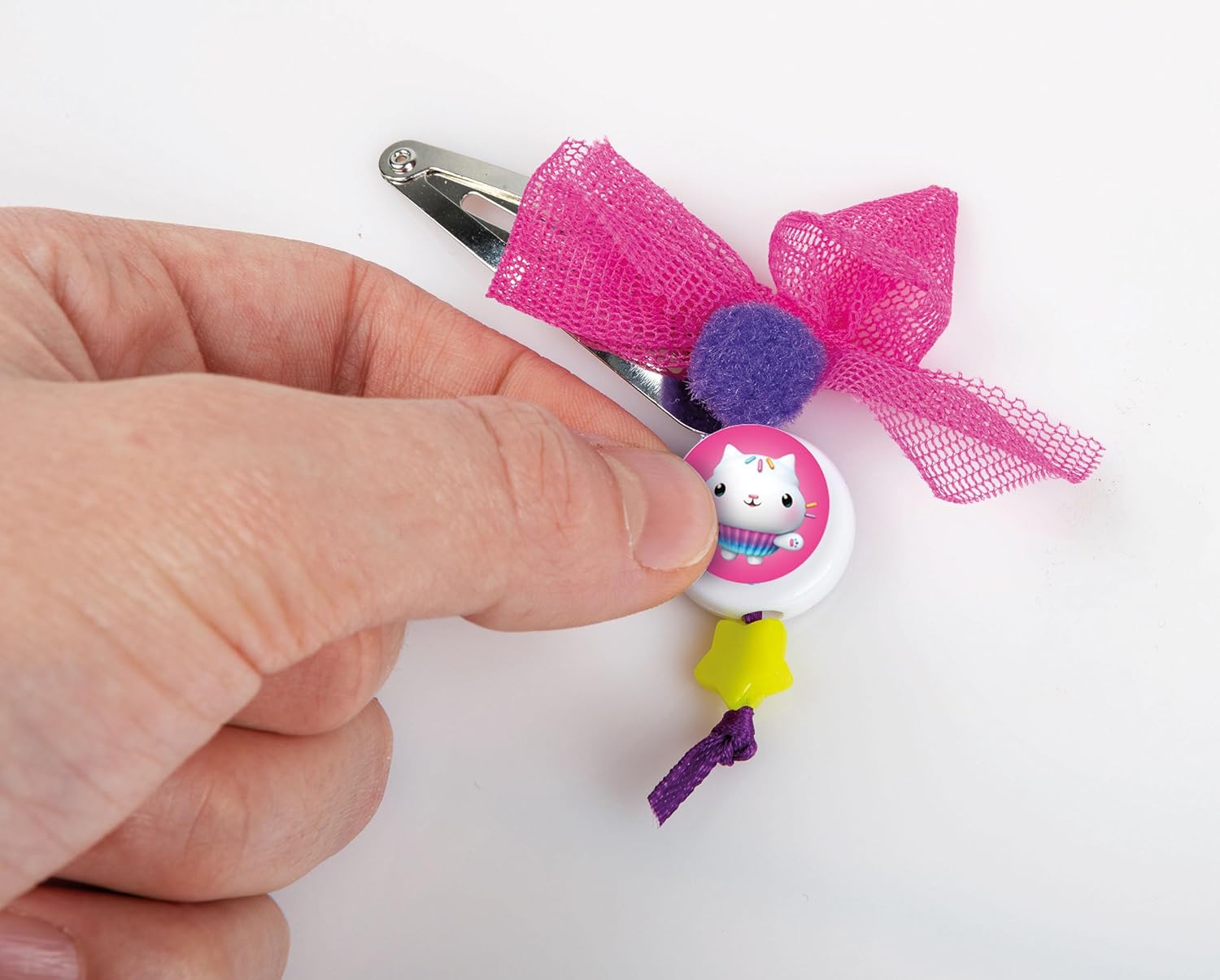 Clementoni Dollshouse Set-Gabby's Dollhouse-Hair accessories Hairstyle, Headband, Art and Crafts for Kids 6 Years, Creative Toys, Gift for Girls, 18800, Multicolour