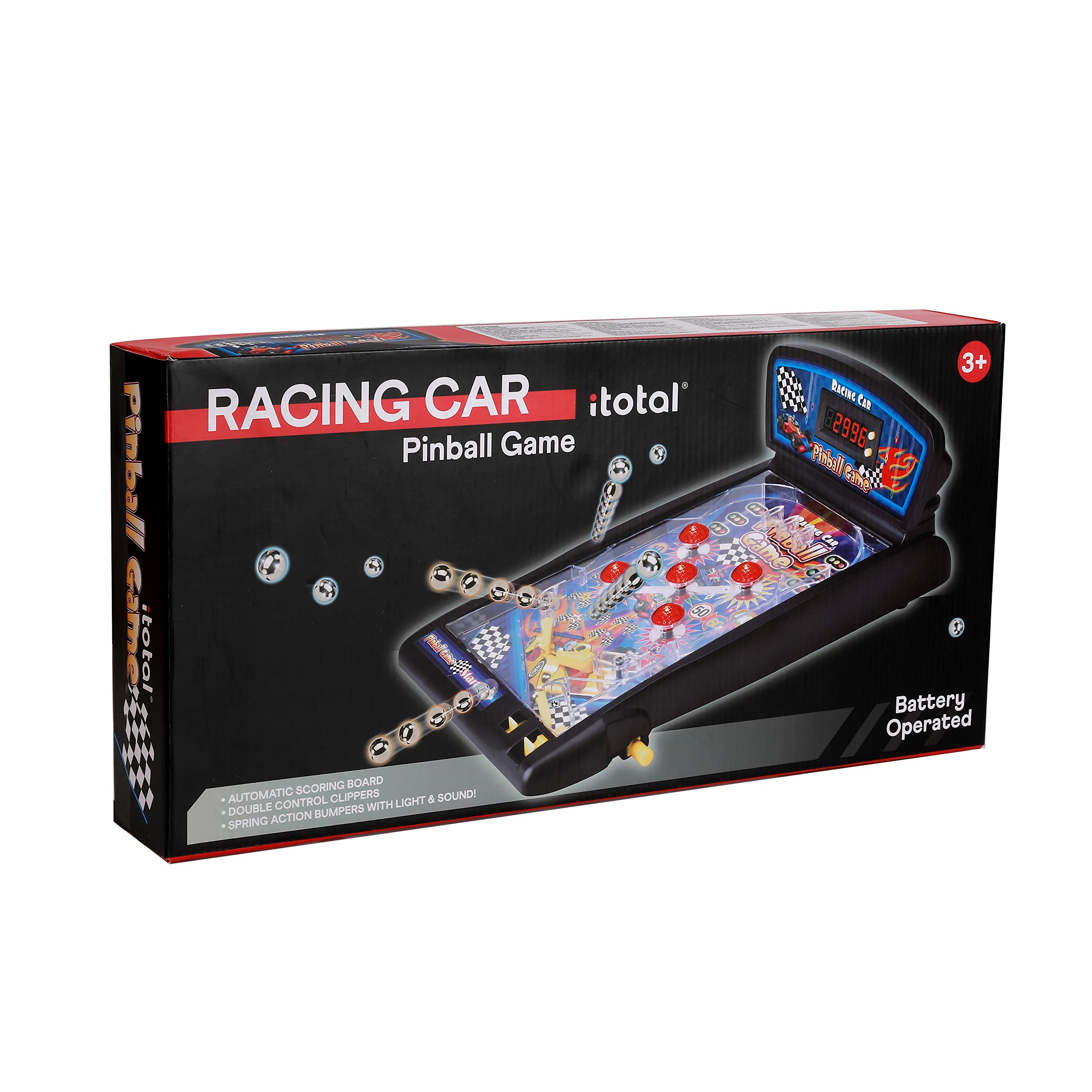 I-TOTAL® - Pin Art, Pinball Space Galaxy - Juego de Pinball Espacio y máquinas - Juego para niños y Adultos con Pantalla Vintage Retro (Grande)