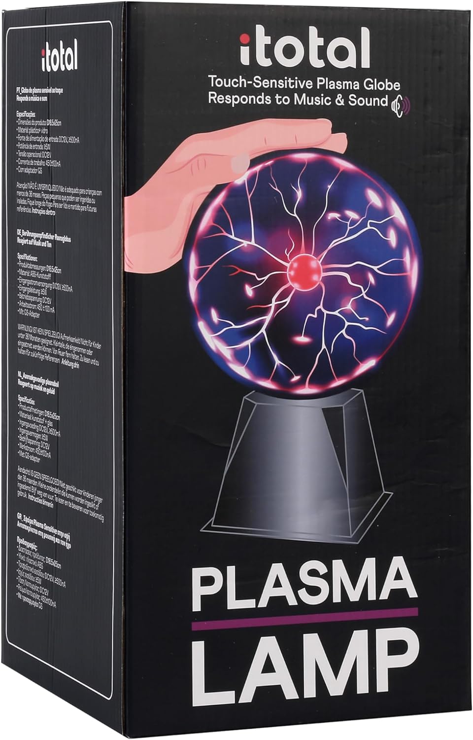 I-TOTAL New Magic Plasma Lamp Plasma Lamp Touch and Sound Sensitive Light Novelty Night Lights for Decoration/Kids/Bedroom (6")