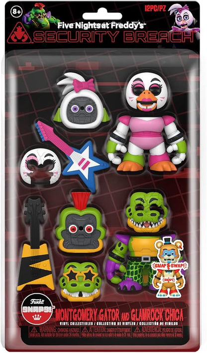 Funko Five Nights At Freddy's (FNAF) Snap: RR - Glamrock Chica the Chicken & Gator2PK - Collectable Vinyl Figure - Gift Idea - Official Merchandise