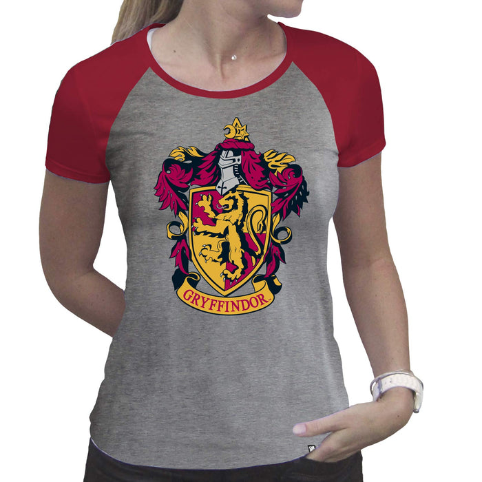 ABYstyle - Harry Potter - Tshirt - Gryffindor - Women - Gray & red - Premium (XS)
