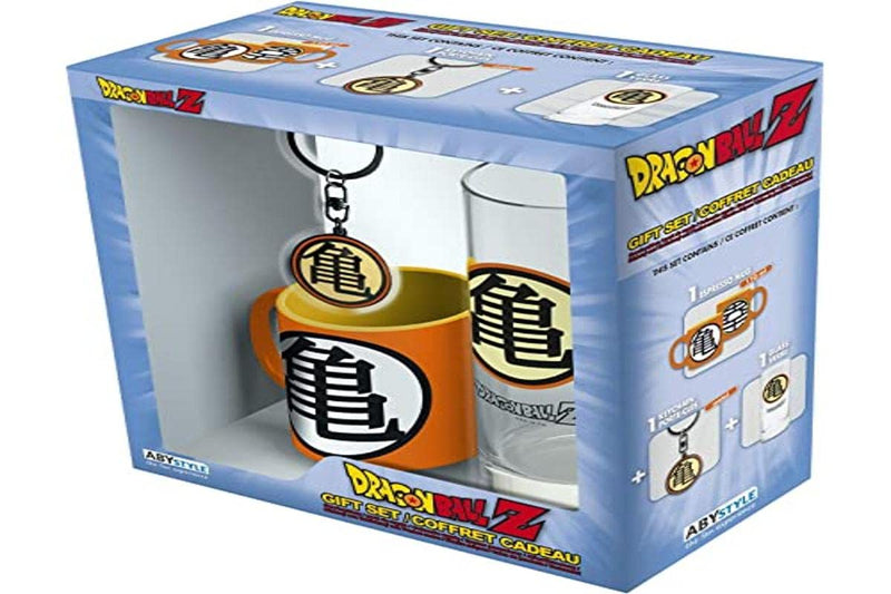 ABYstyle - Dragon Ball - Kame Symbol Pack - Glass + Keyring + Mini Cup