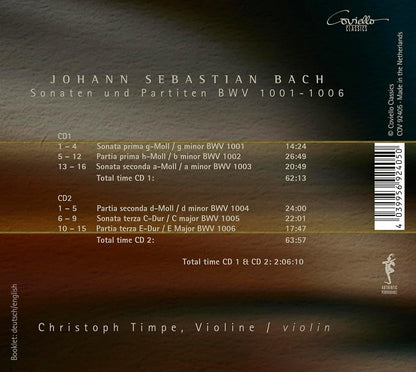 Johann Sebastian Bach: Sonatas & Partitas for Violin Solo