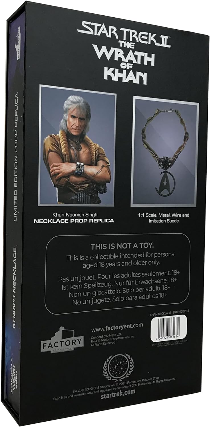 Star Trek II: The Wrath Of Khan - Khan's Necklace Limited Edition Prop Replica