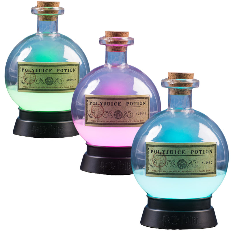 Fizz Creations Harry Potter Large Potion Lamp Multicolour. Polyjuice Potion Lamp. LED Illuminated Colour Changing. Mood Lamp, Night Light. Harry Potter Halloween Decorations. Harry Potter Gifts.
