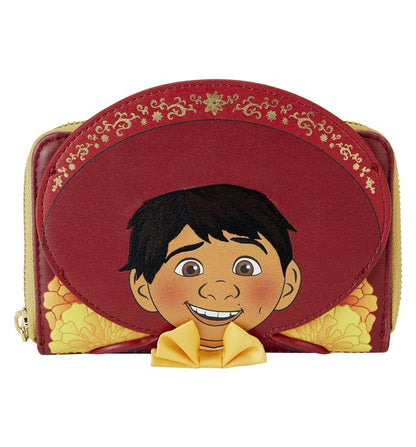 Loungefly Wallets Pixar Coco Miguel Cosplay Zip Around Wallet Red