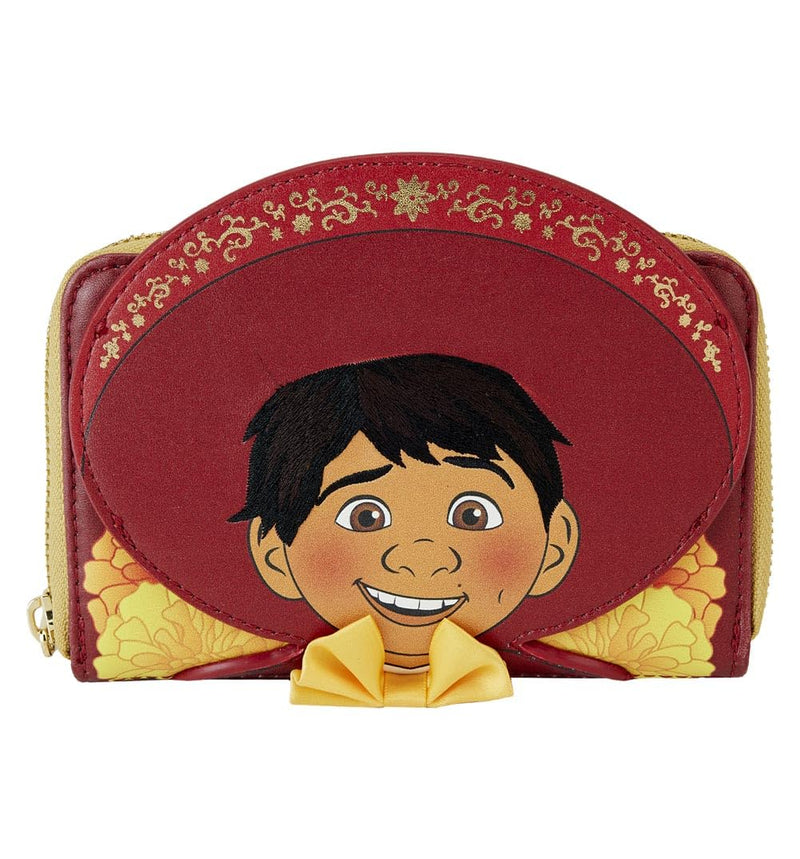 Loungefly Wallets Pixar Coco Miguel Cosplay Zip Around Wallet Red