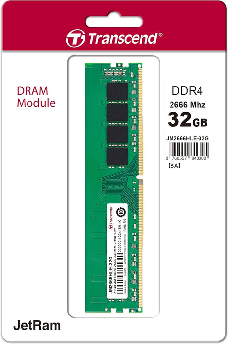 Memory RAM Transcend Jetram 32gb ddr4 2666mhz u-dimm
