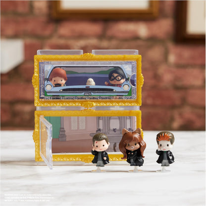 Wizarding World Harry Potter - Micro Magical Moments Sammelfiguren Multipack "Vielsaft-Trank" mit Harry, Hermine, Ron und Setzkasten, Spielzeug für Kinder ab 6 Jahren, Fanartikel (sortiert