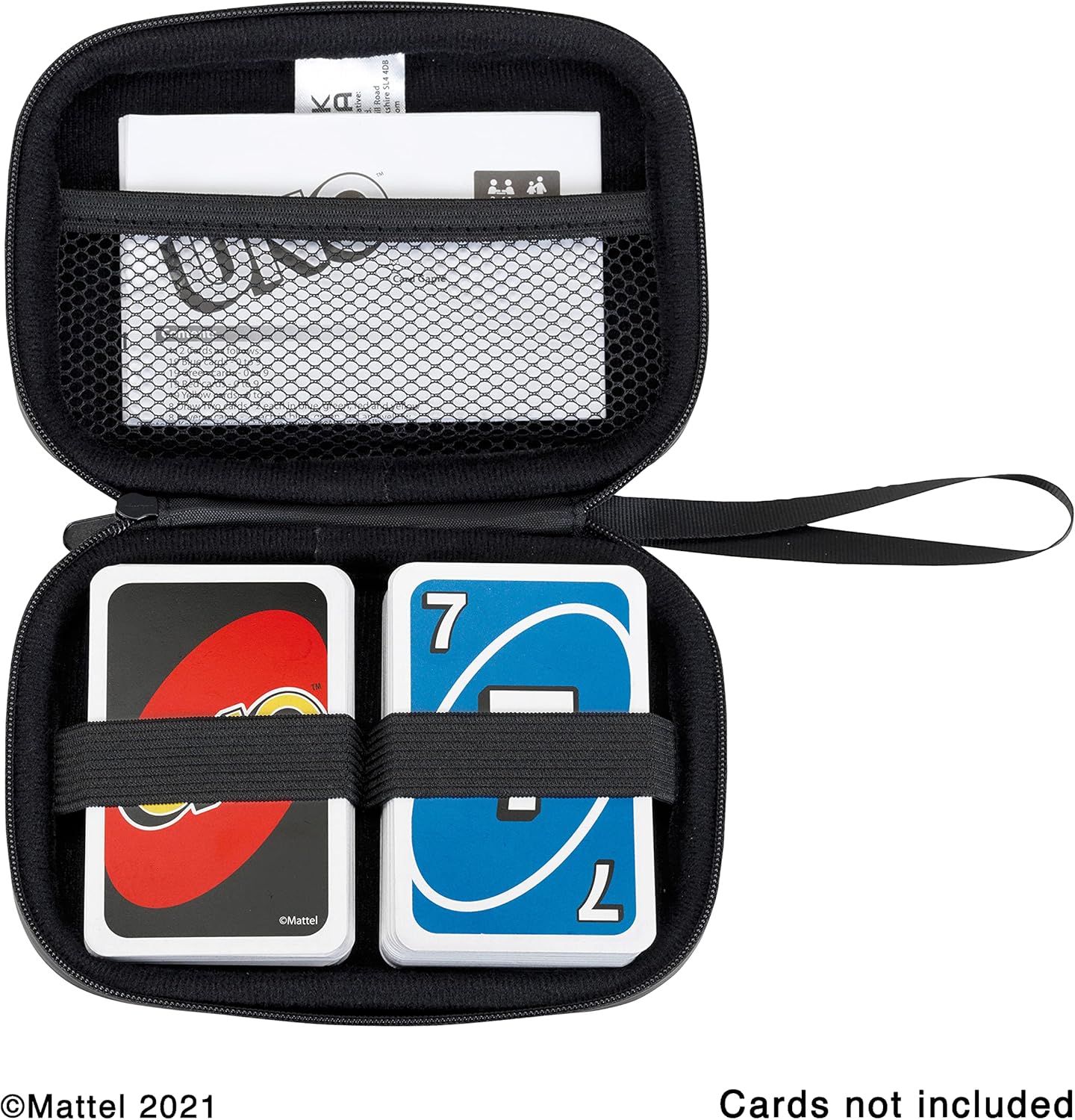 Theo Klein 5901 UNO carrying bag I Practical playing card bag for on the go I Protects cards from moisture and dust I Dimensions: 11 cm x 3.5 cm x 15.5 cm I Toys for children aged 3 and over
