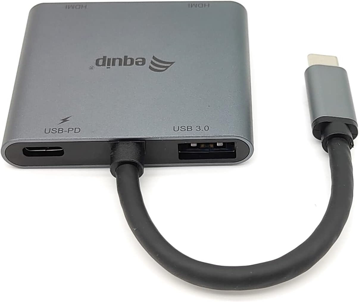 Equip Adapter USB-C/133484 USB-C 4-in-1 Dual HDMI Adapter/Silver