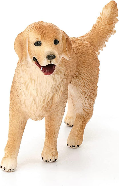 schleich 16395 Golden Retriever Hündin, ab 3 Jahren, FARM WORLD - Spielfigur, 2 x 7 x 5 cm