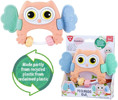 Playgo Peekaboo - Sonajero con 2 alas para ver y ocultar