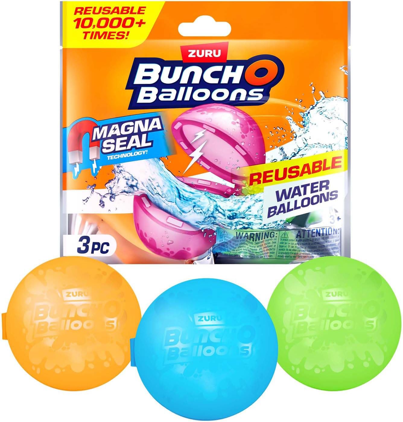 Pack of 3 Reusable Water Balloons