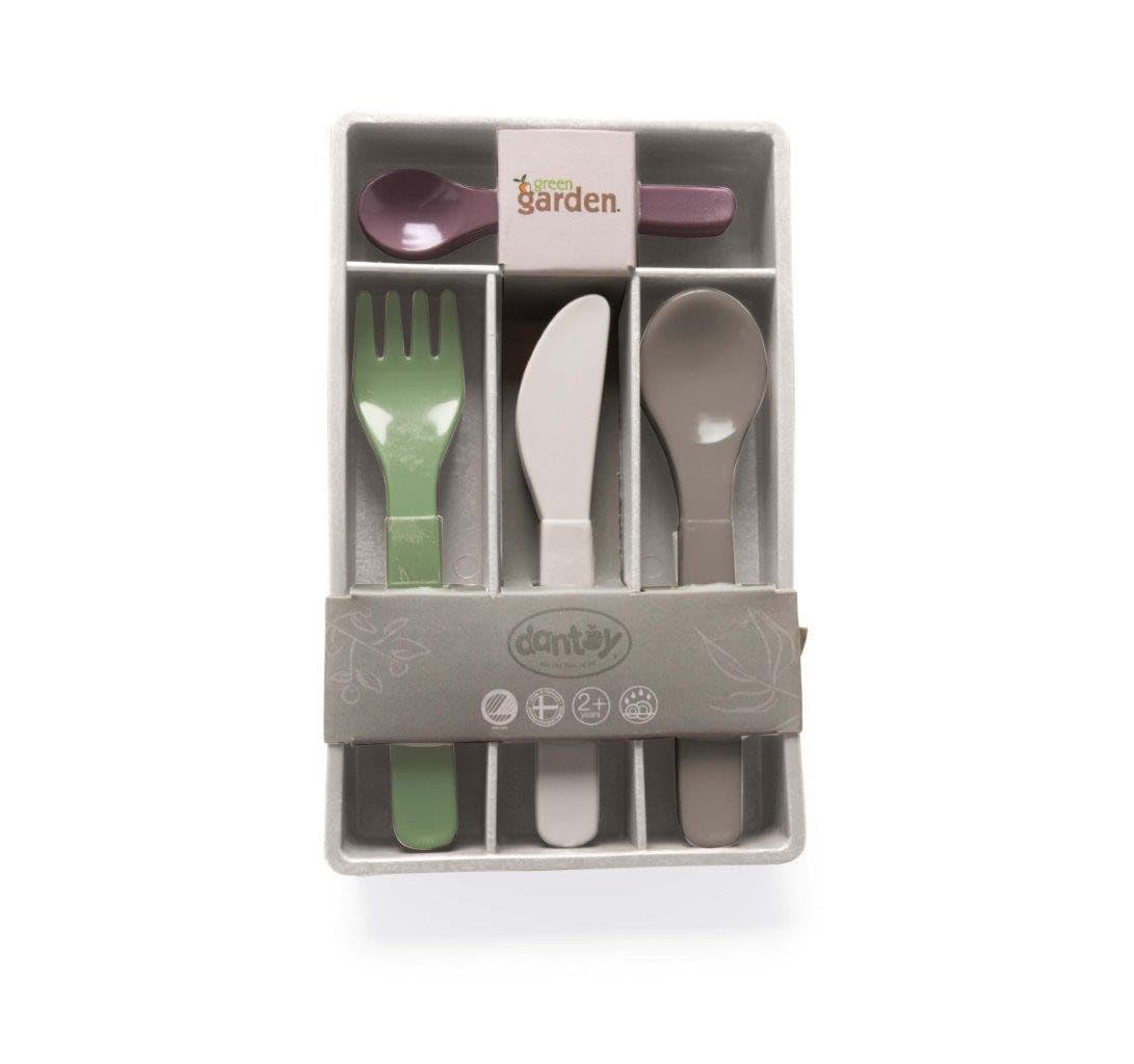 Dantoy - Green Garden Eco Cutlery Set, 17 Pieces, Multicoloured (XHP4730