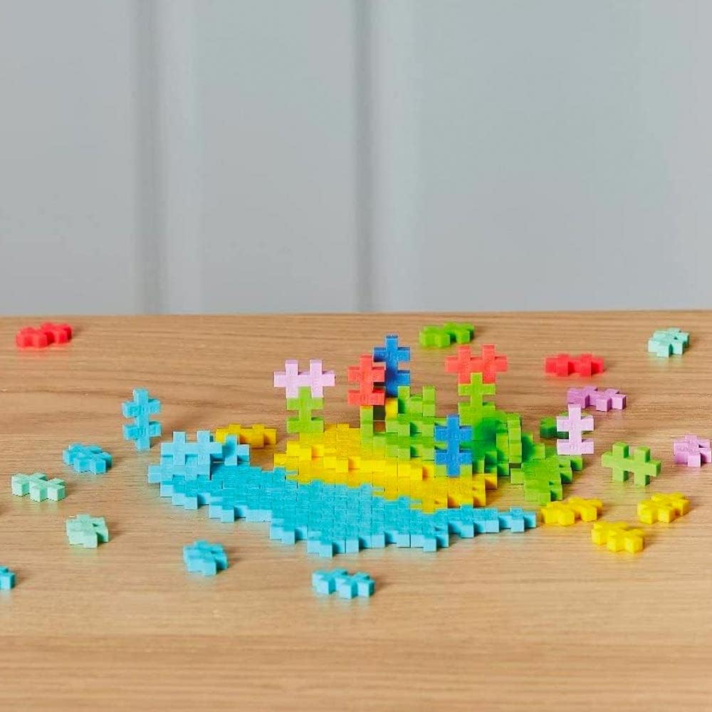Plus-Plus 9604264 Ingenious Construction Toy, Tropical, Creative Building Blocks Tube, 100 Pieces, Tropical, Pièces