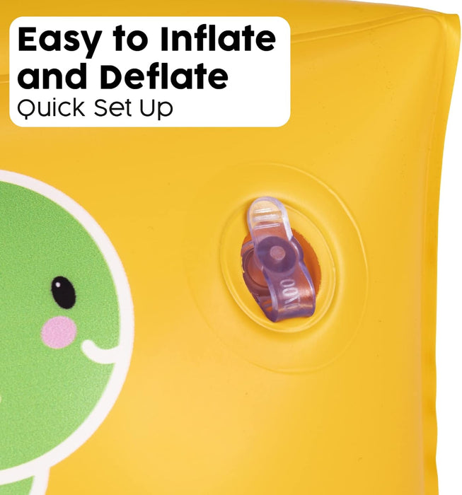 Bestway Inflatable Swimming Armbands for Kids Float Bands Sleeves, Inflatable Swim Armbands for Boys and Girls, Ages 3-6, Yellow