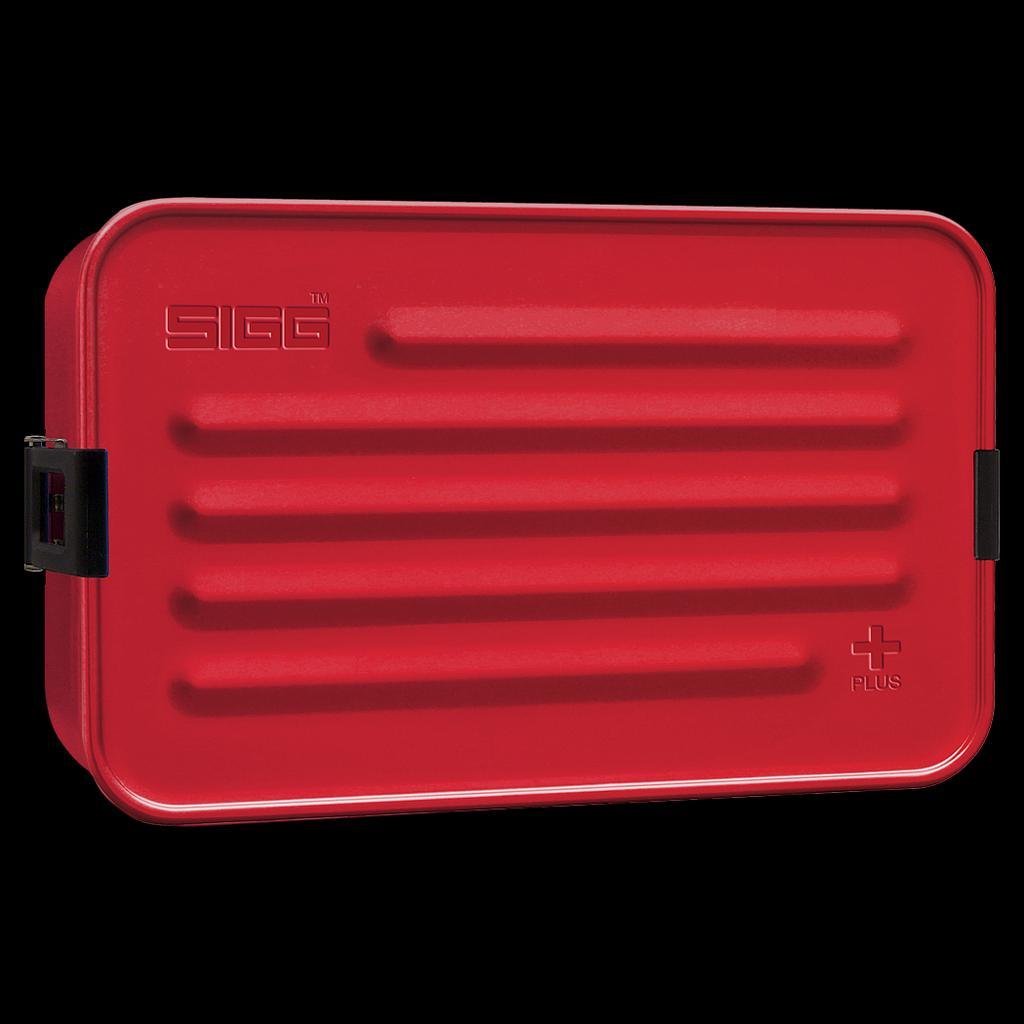SIGG - Aluminium Lunchbox Plus S Red - With Food Separator - Award Winning - Dishwasher & Microwave Safe - Leakproof - Featherweight - BPA Free - Small