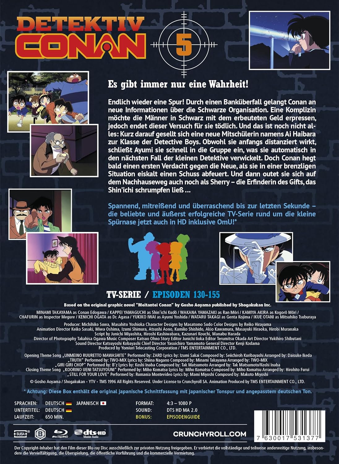 Detektiv Conan - TV-Serie - Blu-ray Box 5 (Episoden 130-155) (3 Blu-rays)