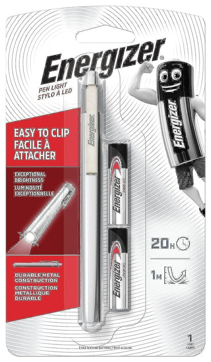 Energizer Penlite LED Torch with 2 x AAA Alkaline Batteries, Black