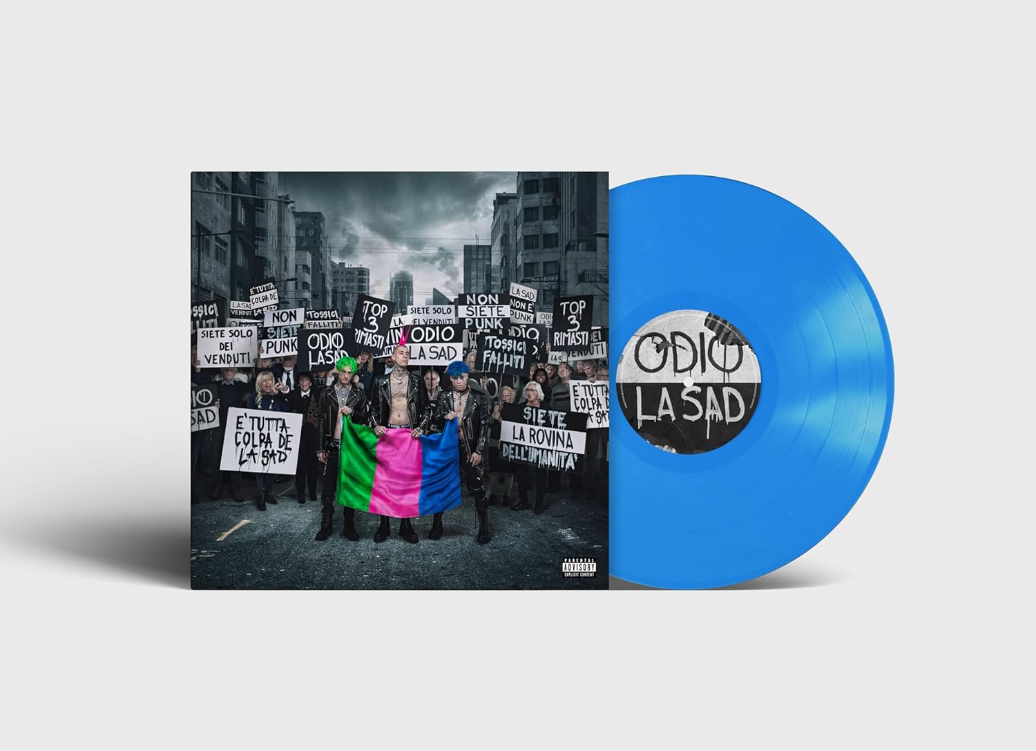 Odio La Sad - Green, Blue & Red