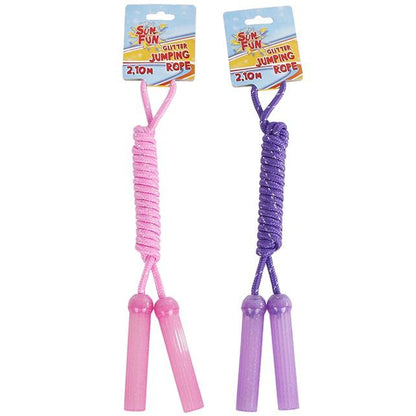 Glitter Jump Rope Toy Sun Fun 2.1m Multi Colors