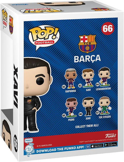 Funko POP! Football: Barcelona - Xavi With CH - Barcelona FC - Collectable Vinyl Figure - Gift Idea - Official Merchandise - Toys for Kids & Adults - Sports Fans - Model Figure for Collectors