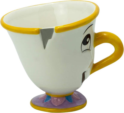 ABYSTYLE Disney The Beauty and The Beast Chip 3D Shaped Ceramic Novelty Coffee & Tea Mug