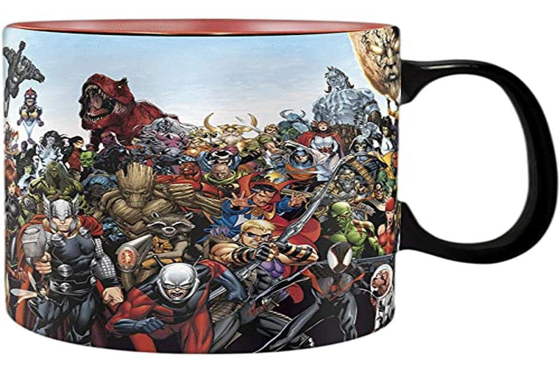ABYstyle - Marvel - Color Change Mug with Heat - 460ml - Hero 1 Count (Pack of 1) Multi-coloured
