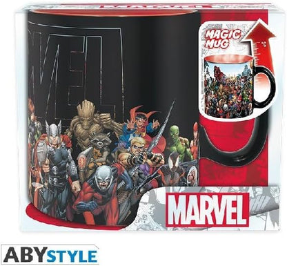 ABYstyle - Marvel - Color Change Mug with Heat - 460ml - Hero 1 Count (Pack of 1) Multi-coloured