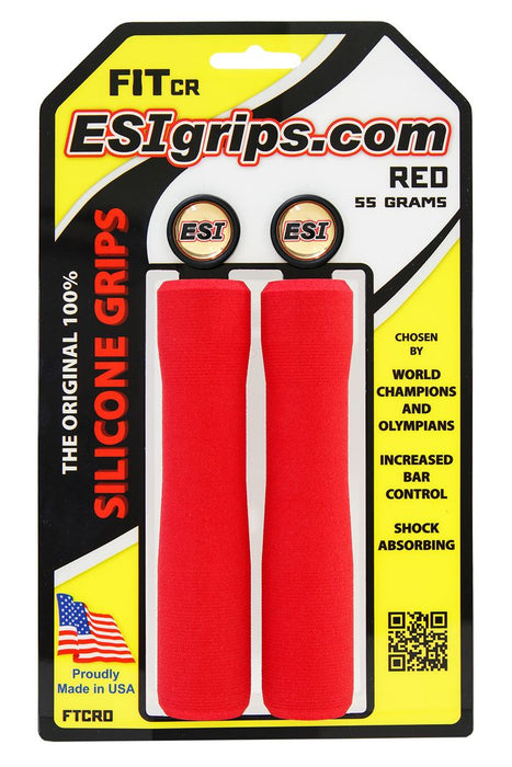 ESI Bar Grips MTB FIT CR Silicone Red One Size