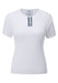 Chapeau! Ladies Mesh SS Base Layer Recycled Fabric Neck Stripe White XS