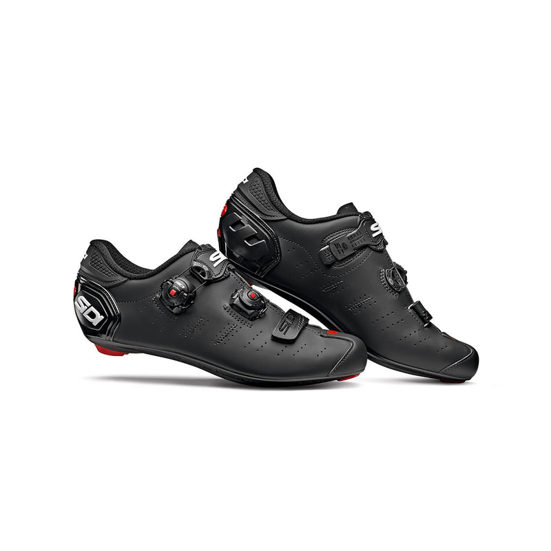 Sidi Ergo 5 Mega Fit Road Shoes - Monochrome 43 Matte Black