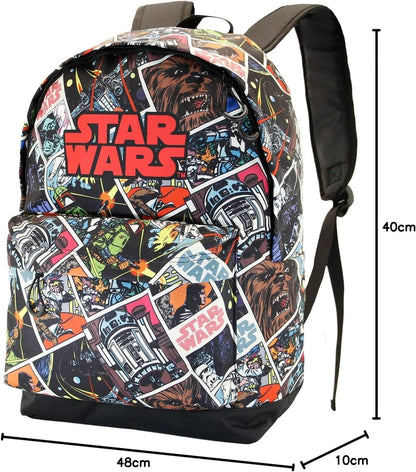 Star Wars Comic-Fan HS Backpack, Multicolour, 18 x 30 x 43 cm, Capacity 22 L