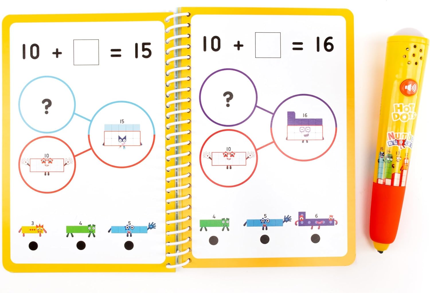 Learning Resources- Libro de Actividades del 11 al 10 y bolígrafo Interactivo Hot Dots, Incluye más de 60 Ejercicios, Regalos de los Numberblocks, 5+ años, Color Verde, Rojo, Talla única (EI-2551