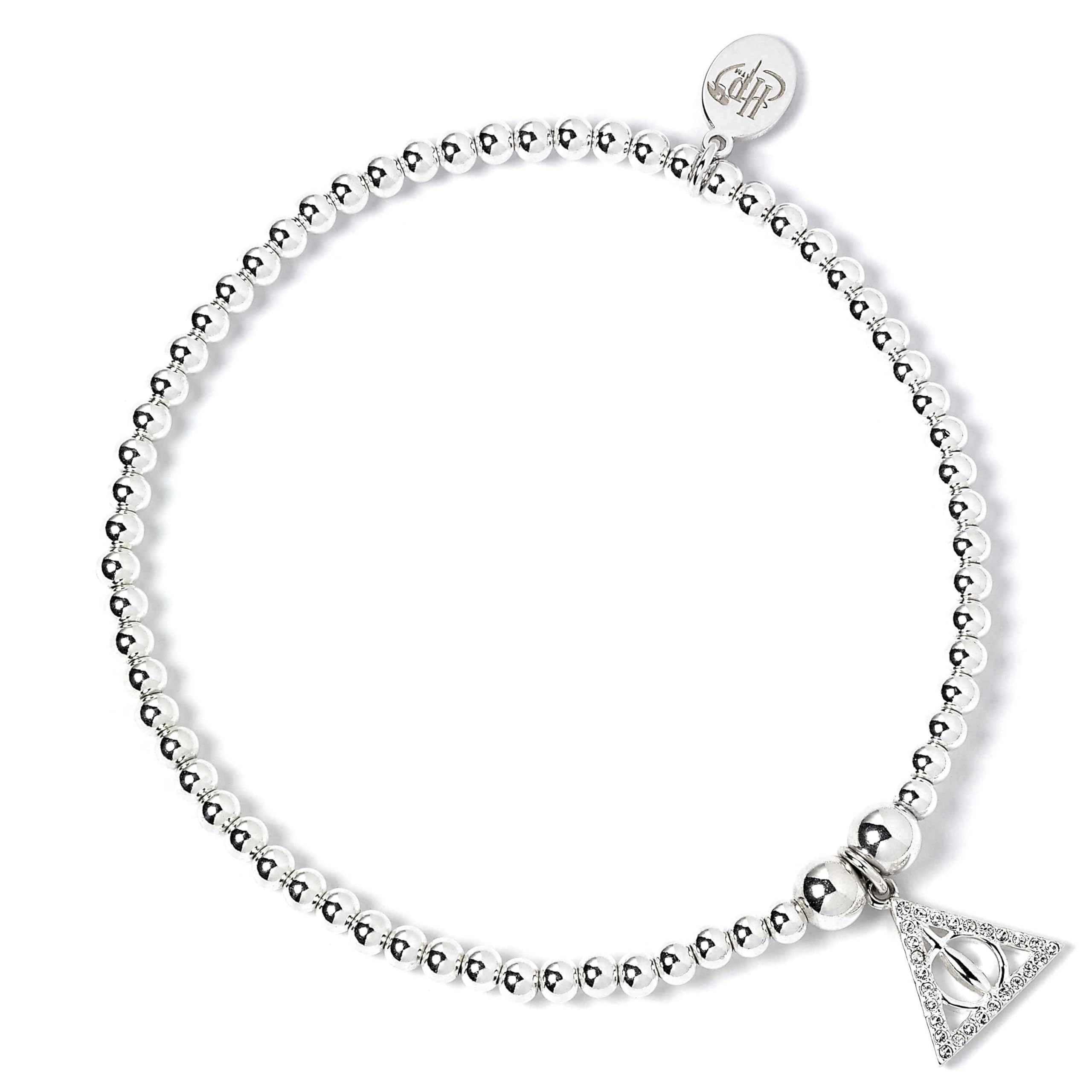 Harry Potter - Ball Bead Bracelet with Deathly Hallows Charm and Crystal elements