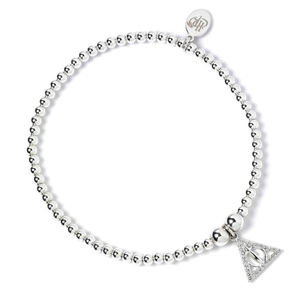 Harry Potter - Ball Bead Bracelet with Deathly Hallows Charm and Crystal elements